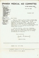 EVT-SPAIN-4-9-4a.jpg; EVT/SPAIN/4/9/4; Spanish Civil War: Spanish Medical Aid Committee circular, Dec 1937;
